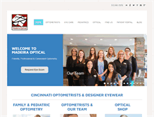 Tablet Screenshot of madeiraoptical.com